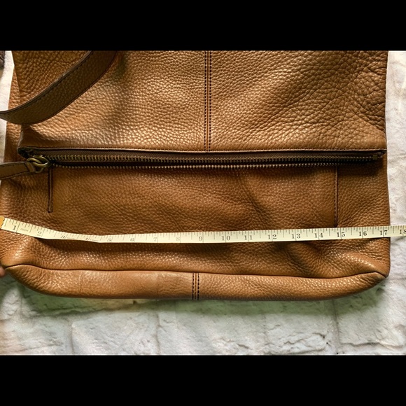 Brown Soft Leather COACH Messenger Bag (Large) - Picture 6 of 8